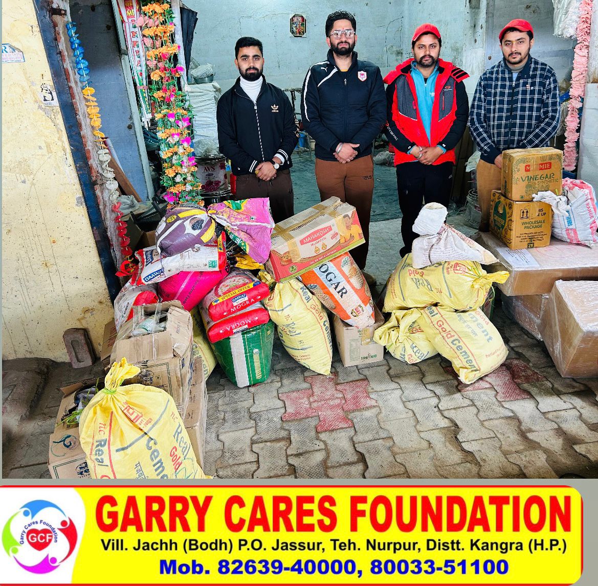 Helping to build a new house to widow lady by garry cares foundation